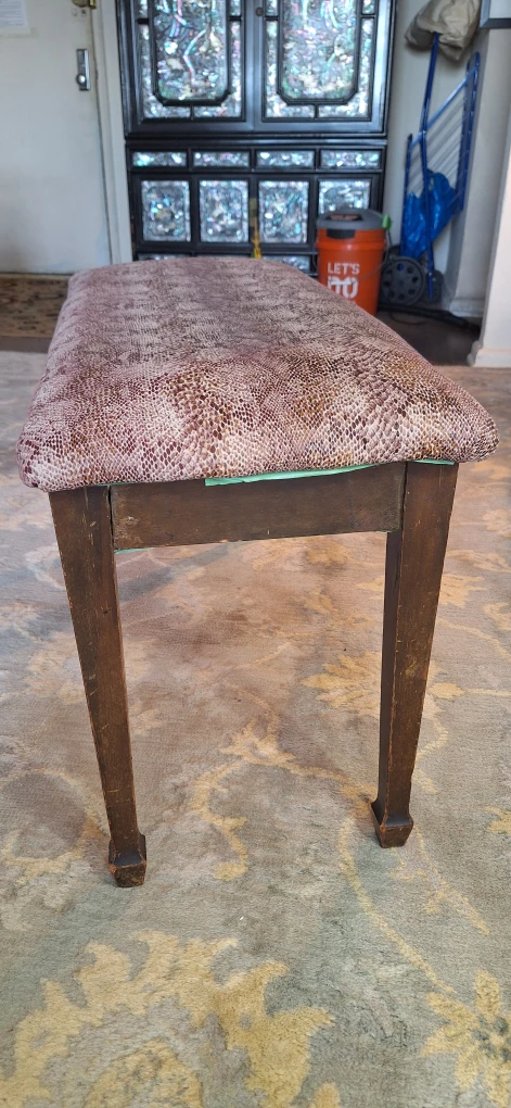 Wooden Piano Bench with Storage - photo 5