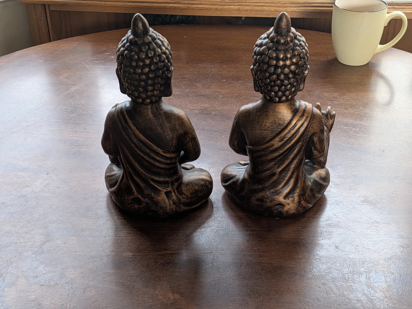Two Bronze-Finish Buddha Statues - photo 2