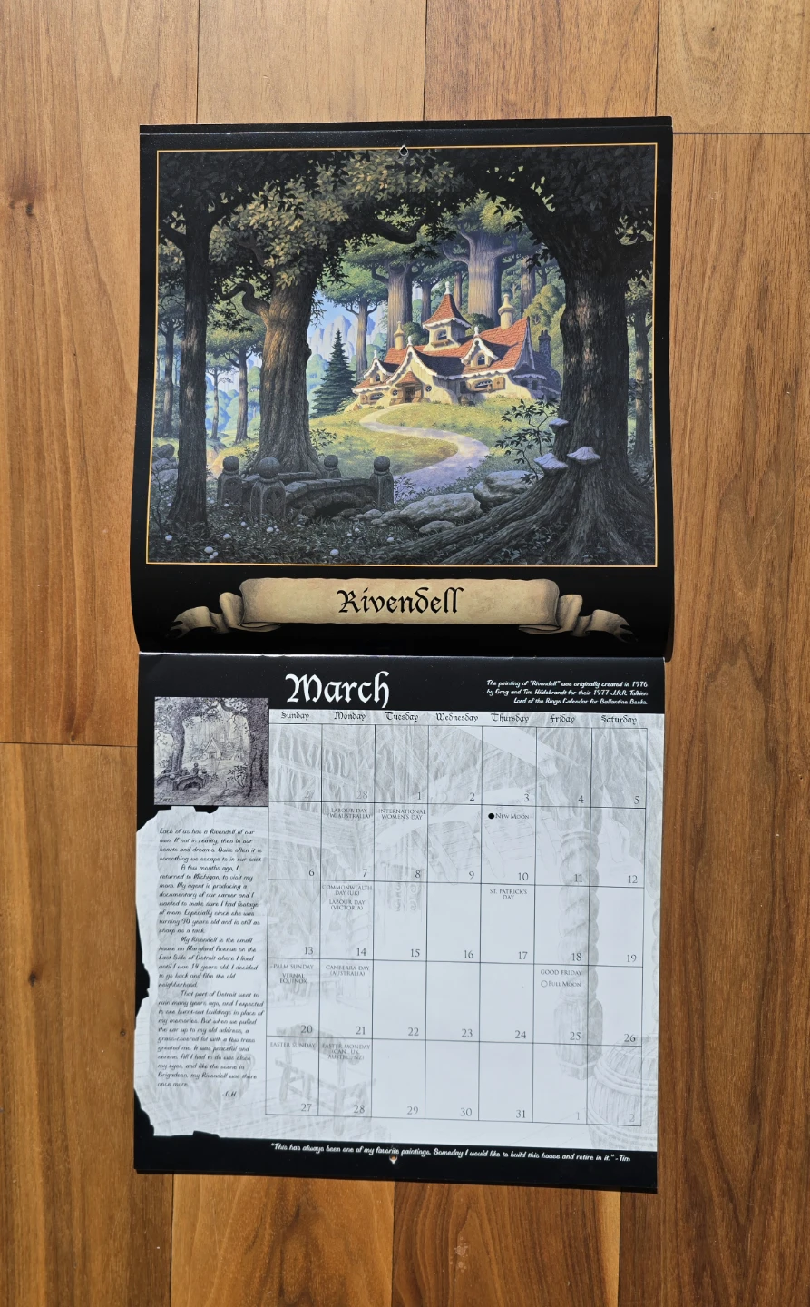 The Tolkien Art of The Brothers Hildebrandt 2005 Calendar - photo 4