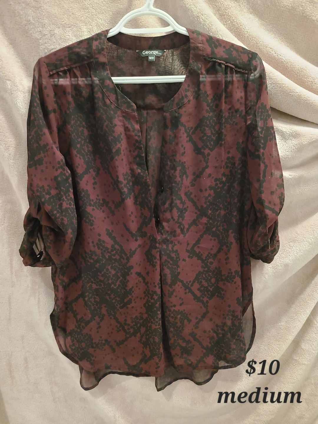 George Snake Print Blouse