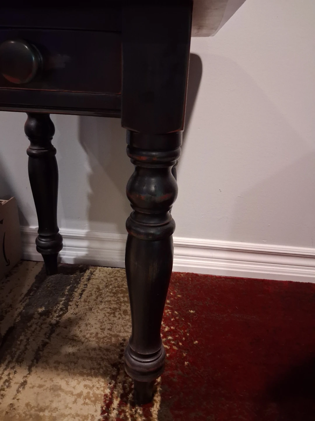 Vintage Rustic pine wooden side/end table - photo 3