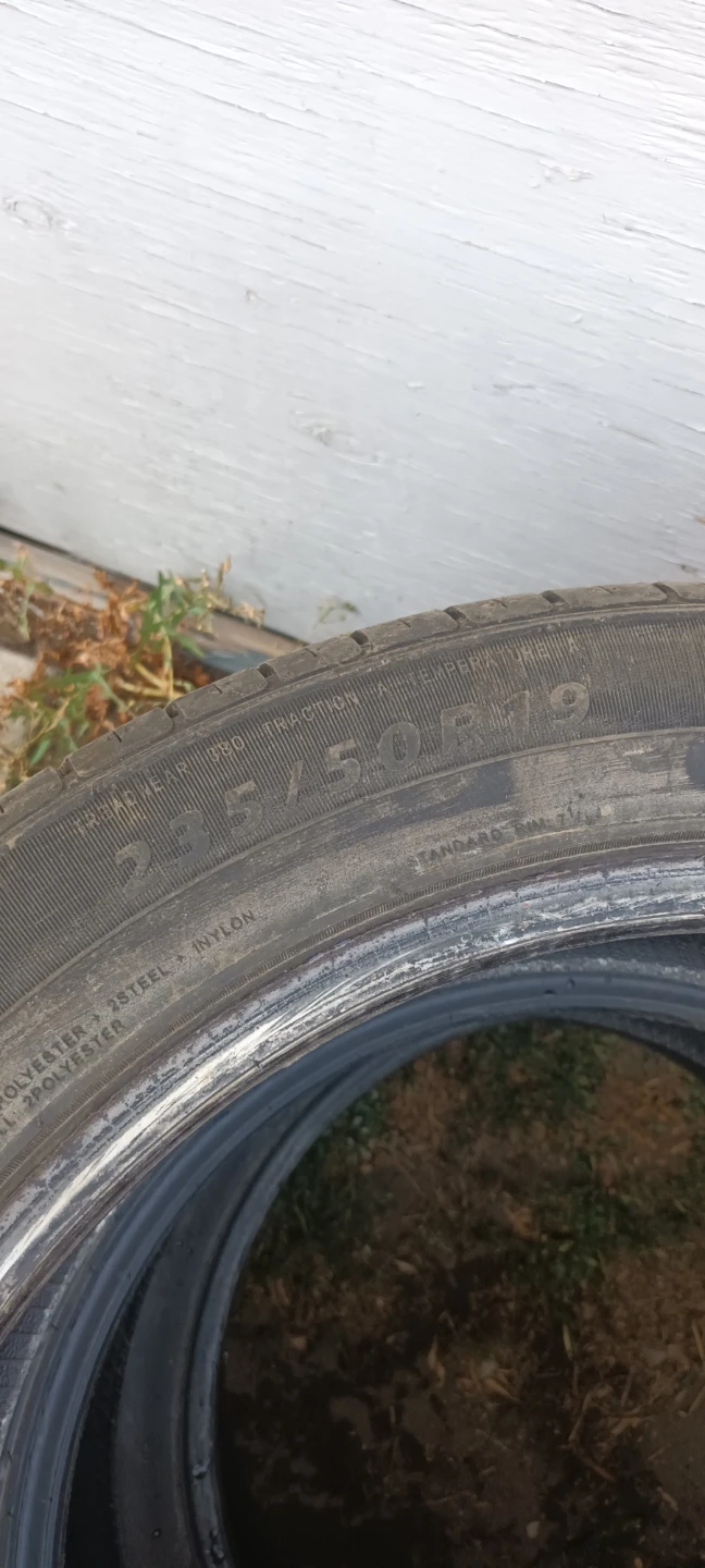 Set of 4 Used Tires 235/50R19