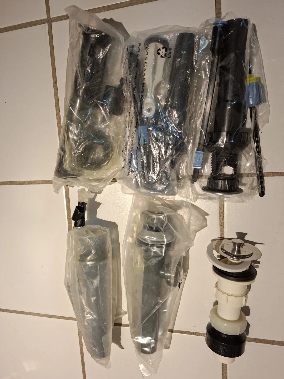 Bathroom Sink Faucet Drain and Supply Parts