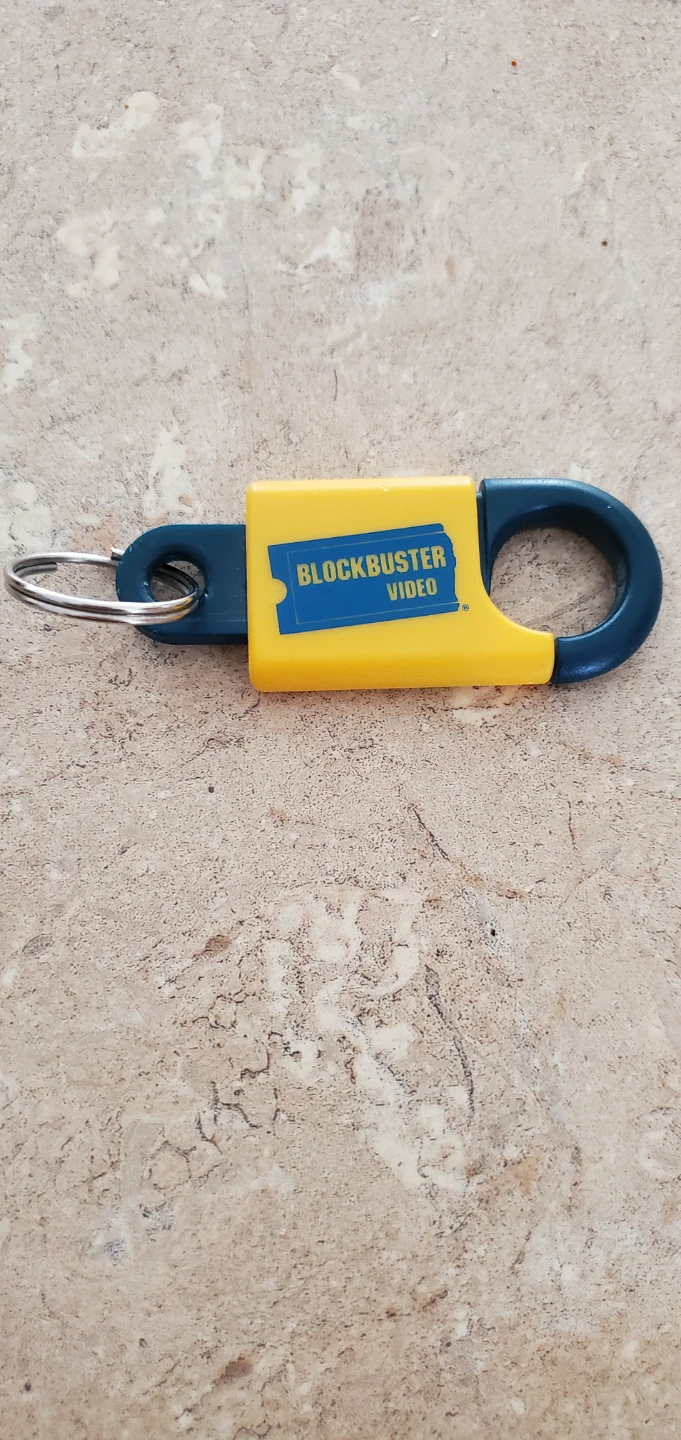 Vintage Blockbuster Video Keyring