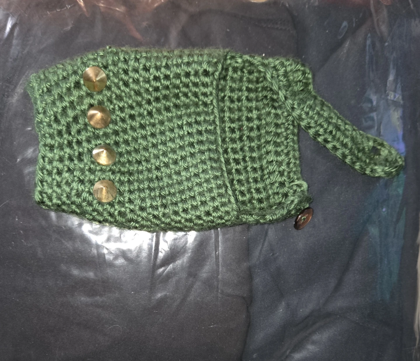 Handmade Punk Studded Knit Gloves - photo 3