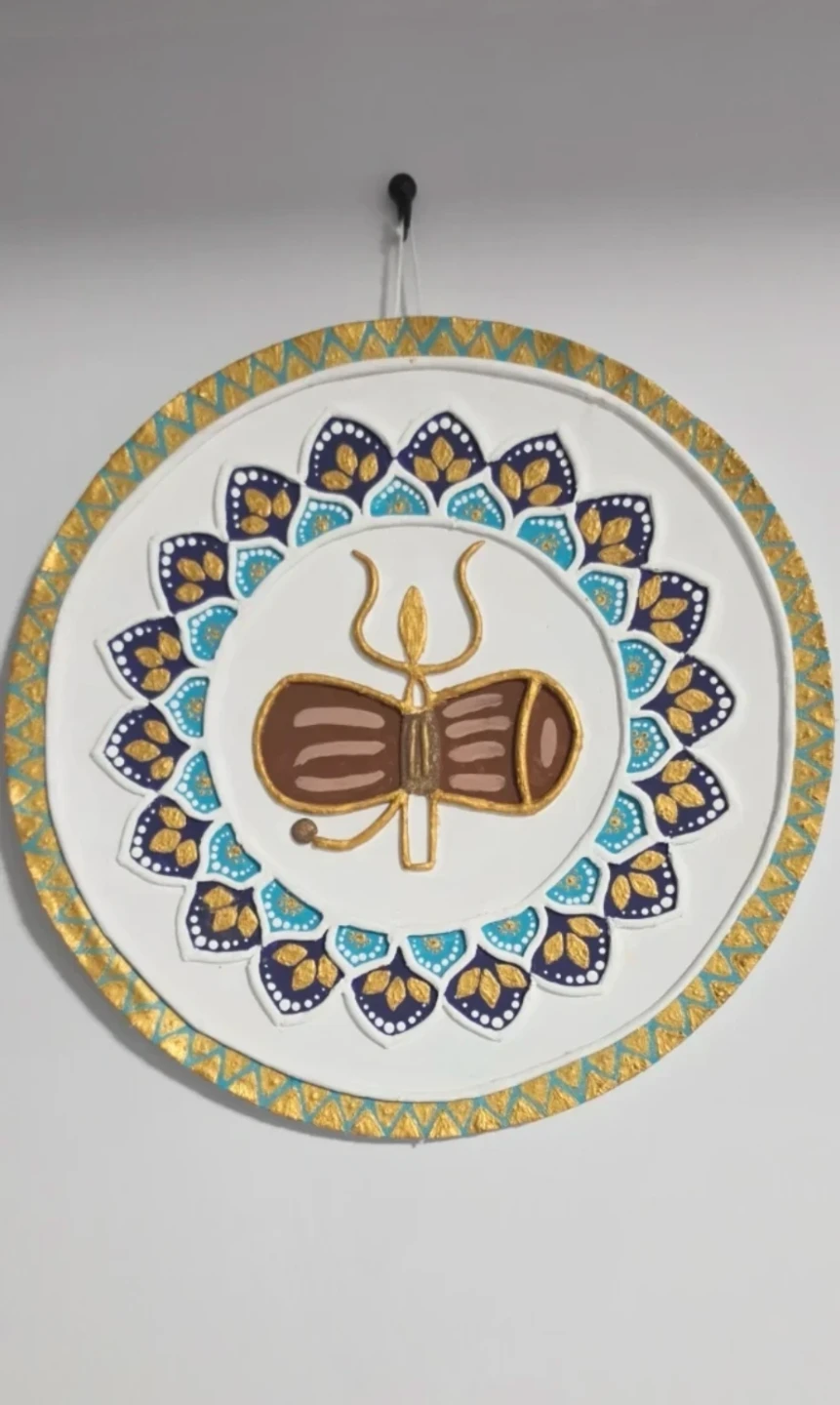 Hand-painted Mandala Wall Decor - photo 2
