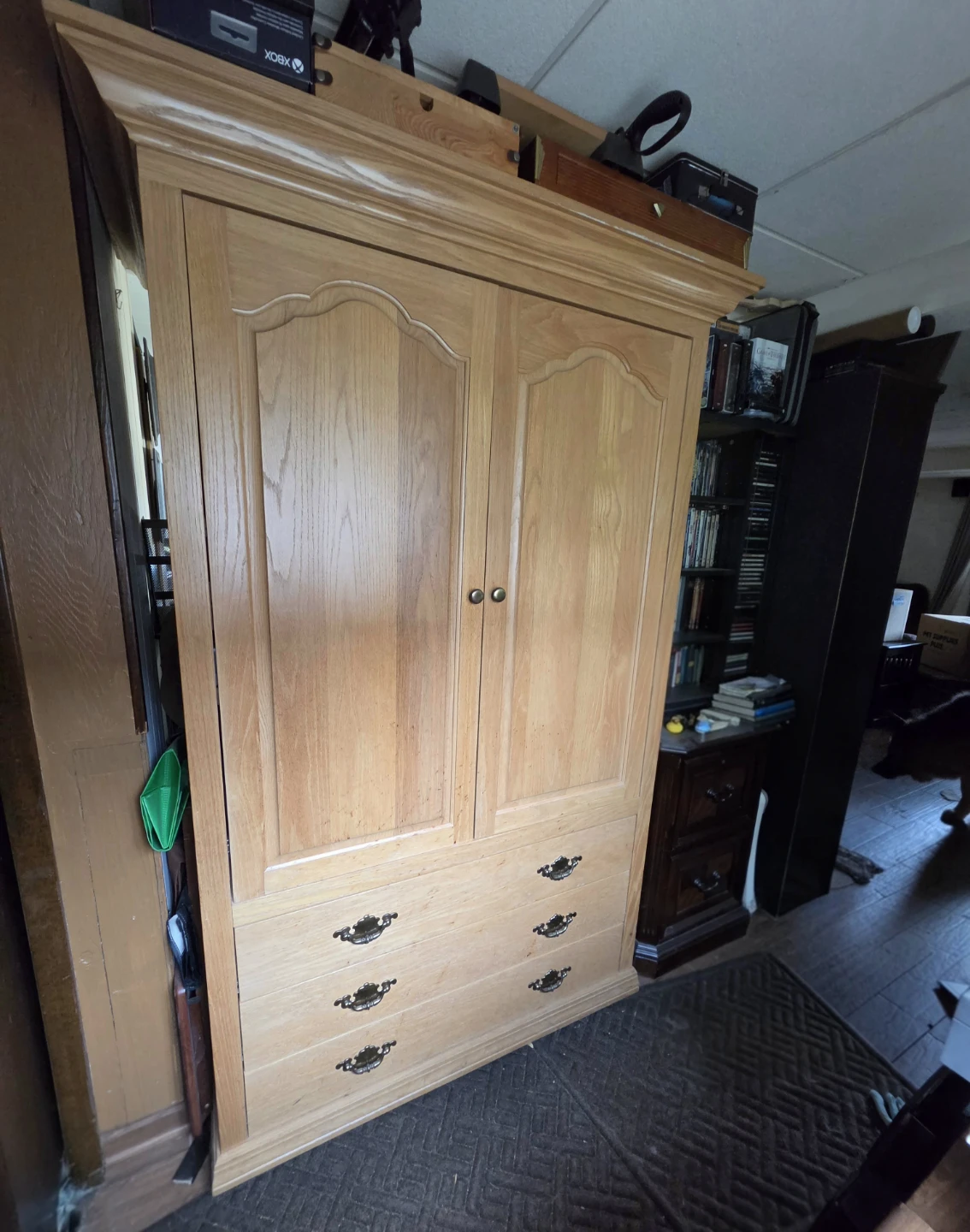 Honey Oak Armoire - photo 2