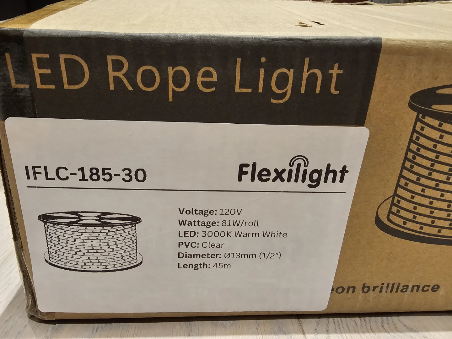 Flexilight 45m LED Rope Light - Warm White - photo 3
