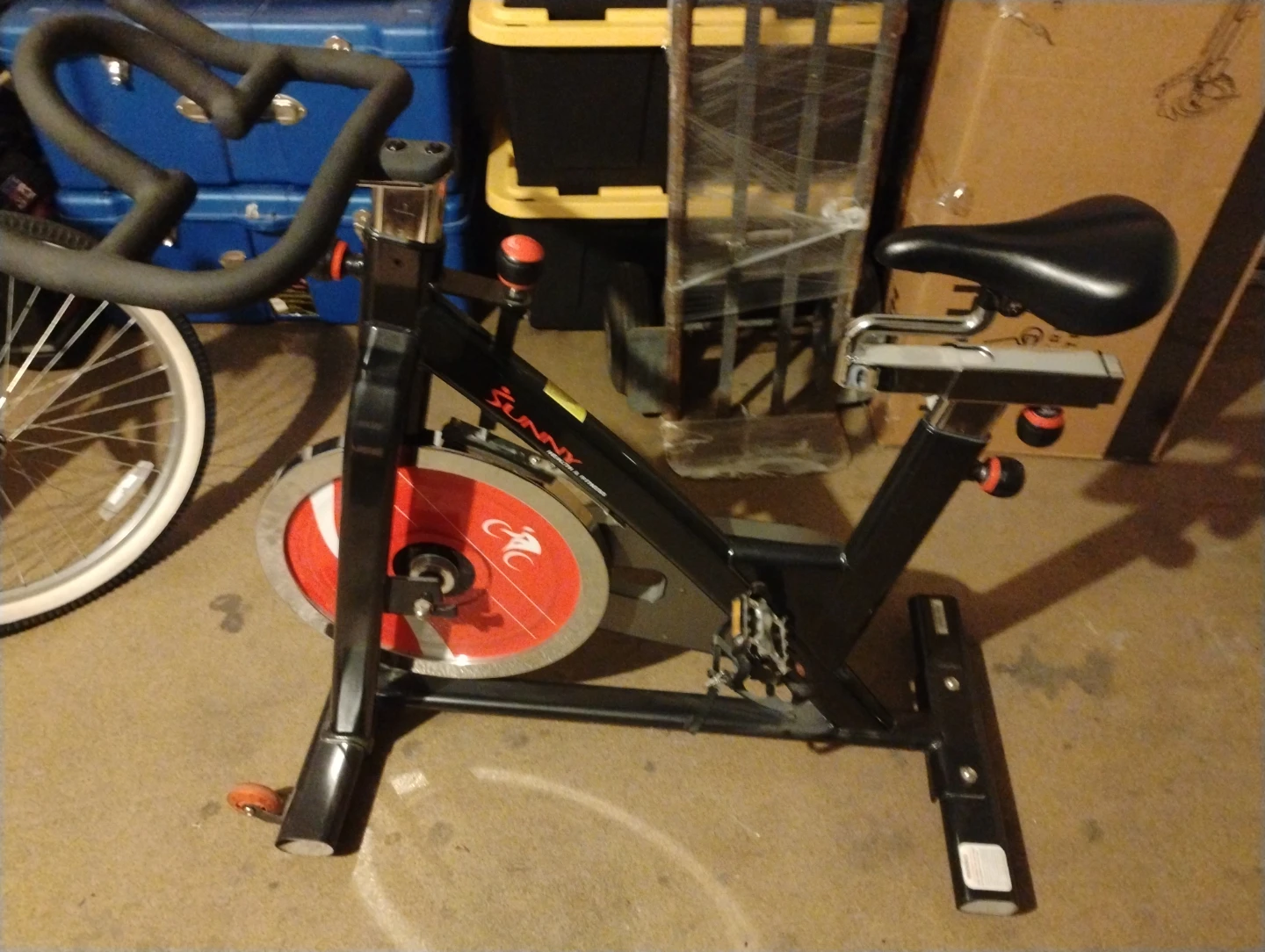 Sunny Health & Fitness Indoor Cycle Bike OBO