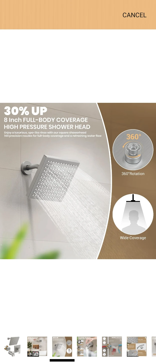 Shower Faucet Set with Rough-in Valve - photo 3