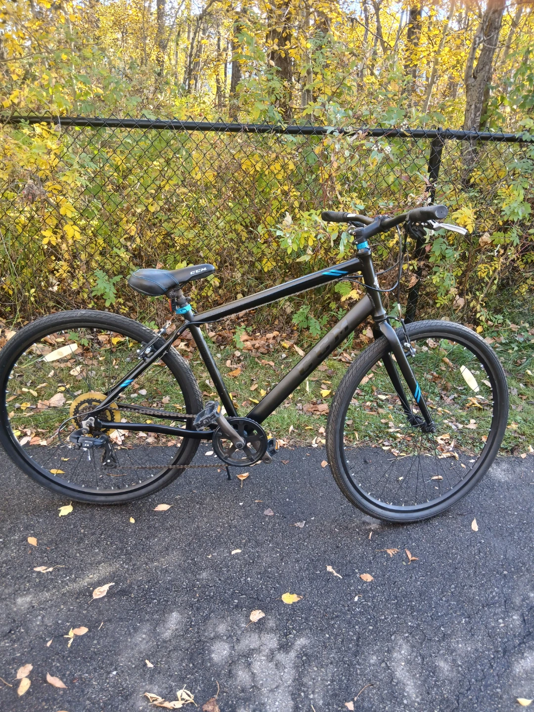 CCM Hybrid Bike Black and Blue - photo 2