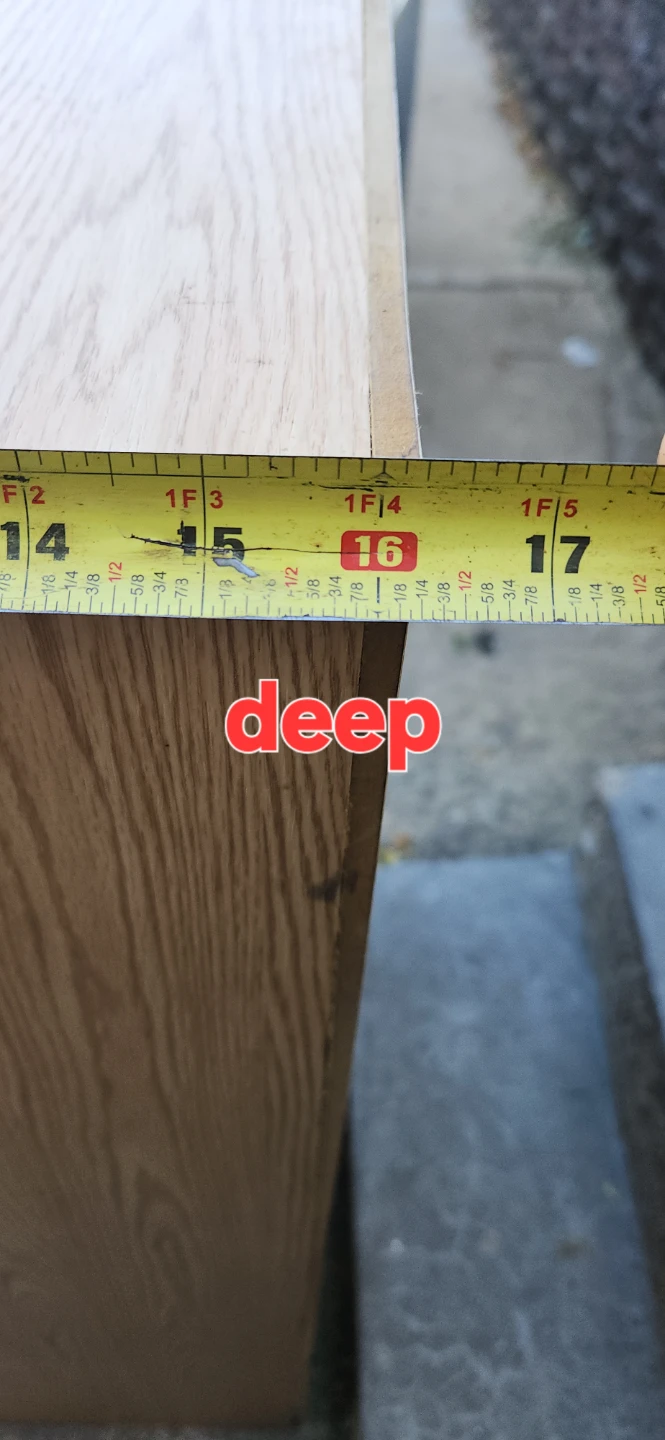 Light Oak Wood Storage Shelf - photo 3