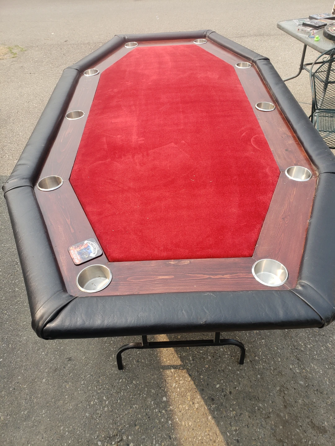 Octagonal Poker Table with Drink Holders - photo 2