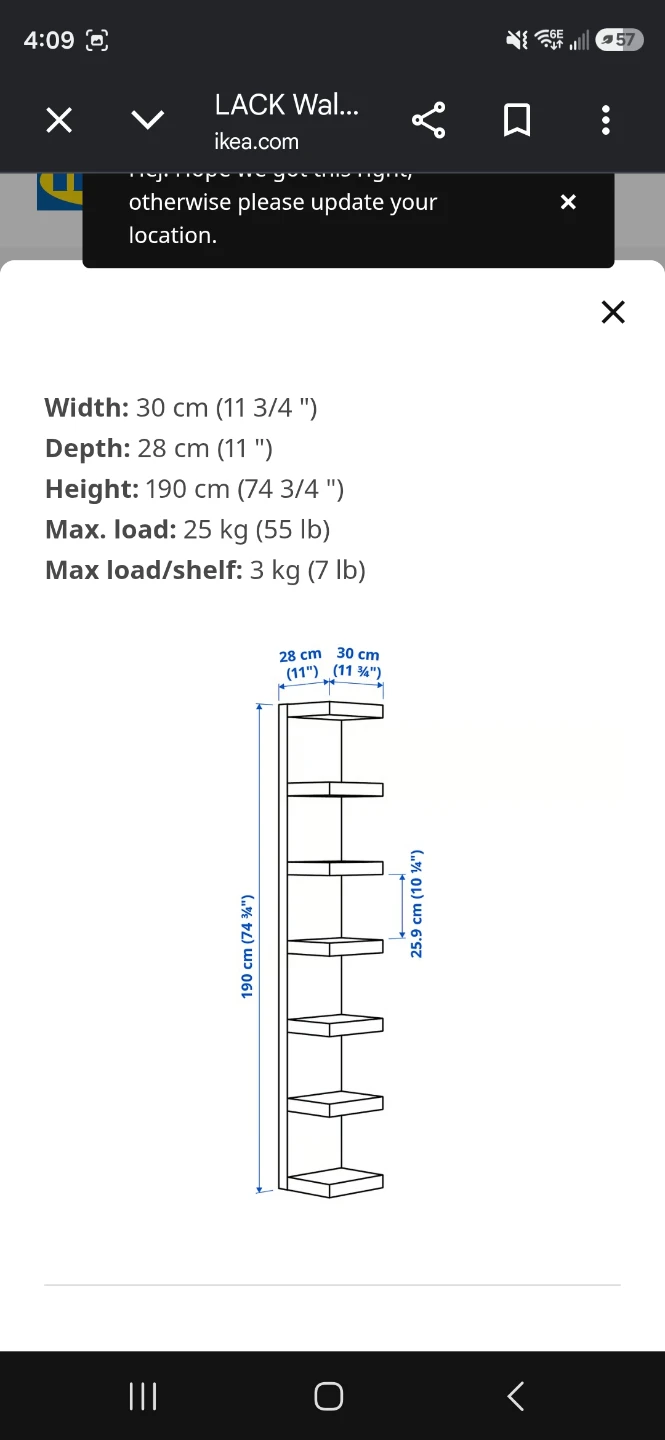 Ikea LACK wall shelf unit - photo 2
