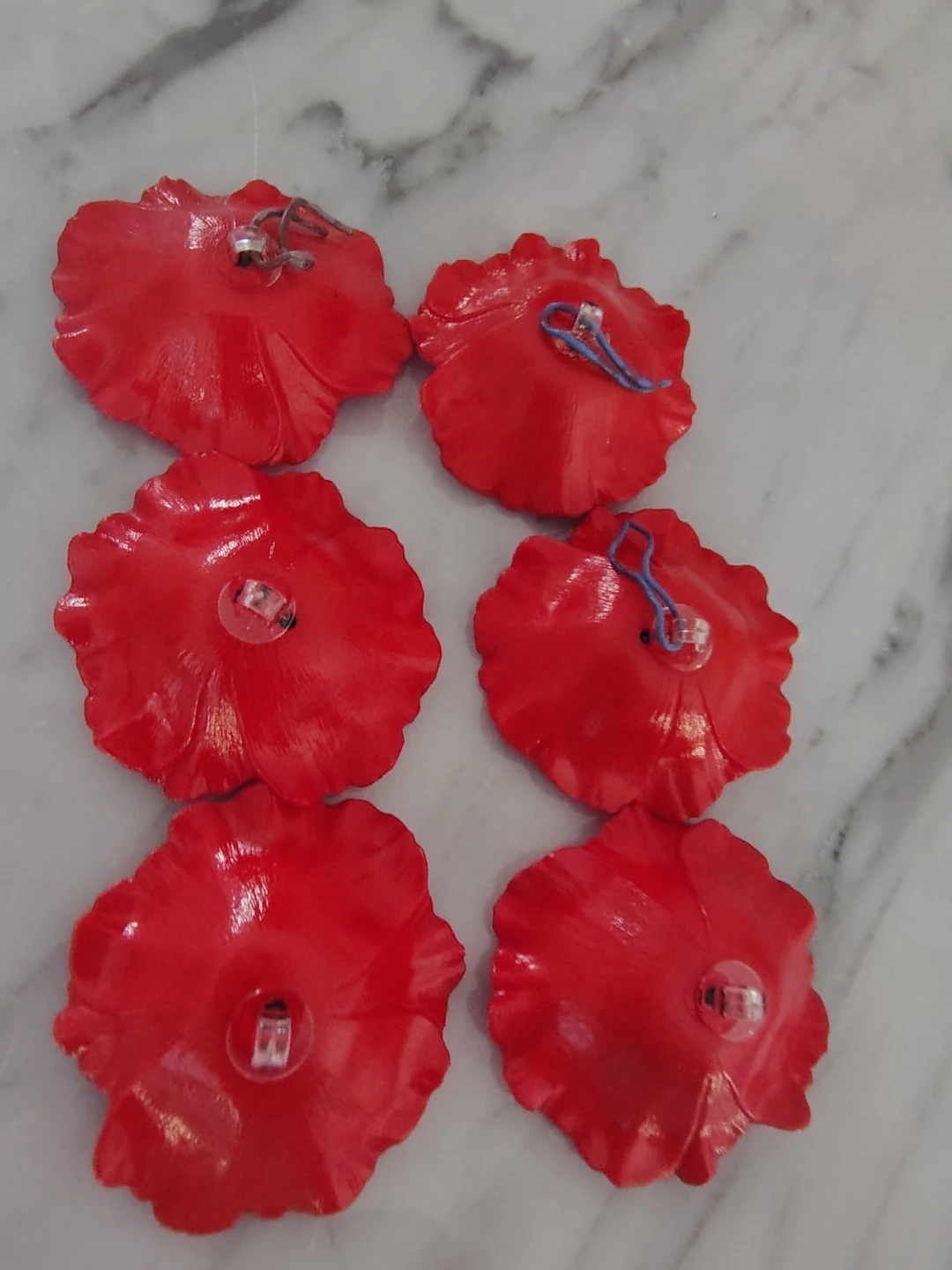 Rare vintage poppy buttons - photo 2