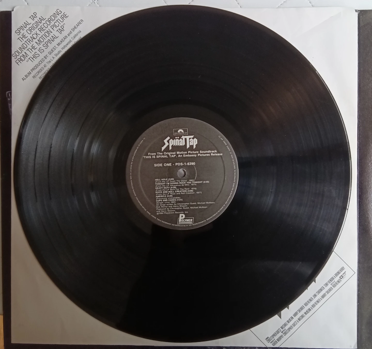 This Is Spinal Tap Original Soundtrack Vinyl Record - photo 4