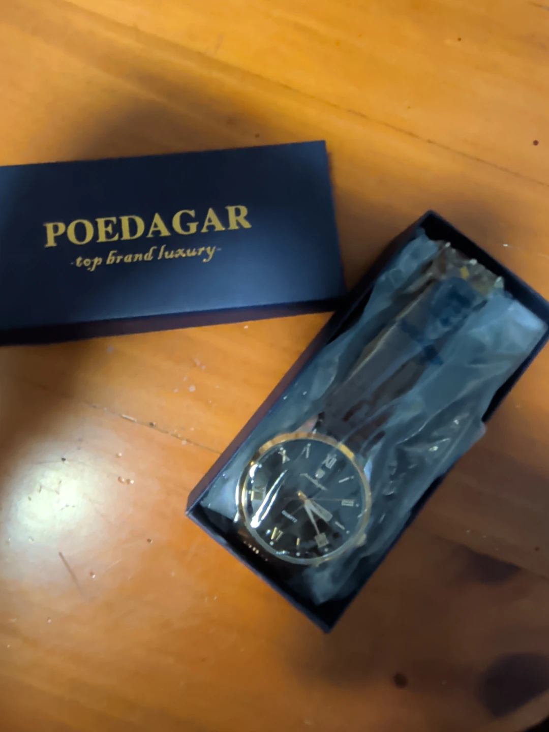 Poedagar Quartz Watch with Brown Leather Strap - photo 5