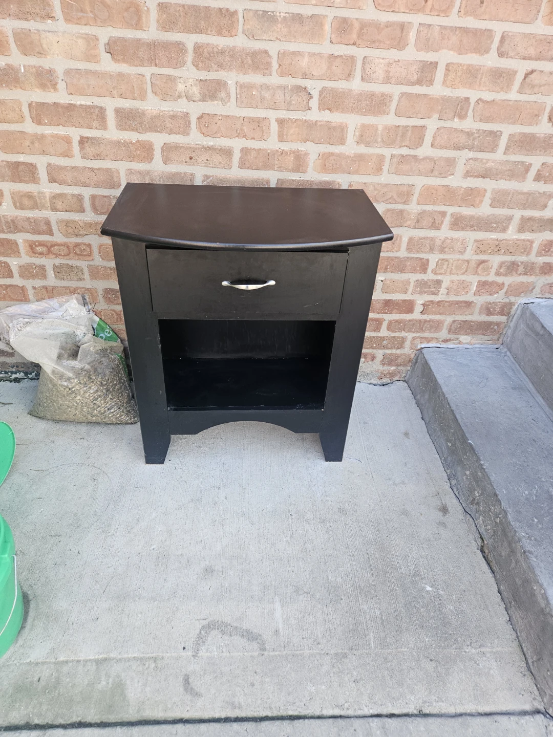 Bow front aquarium tank with matching black stand - photo 5