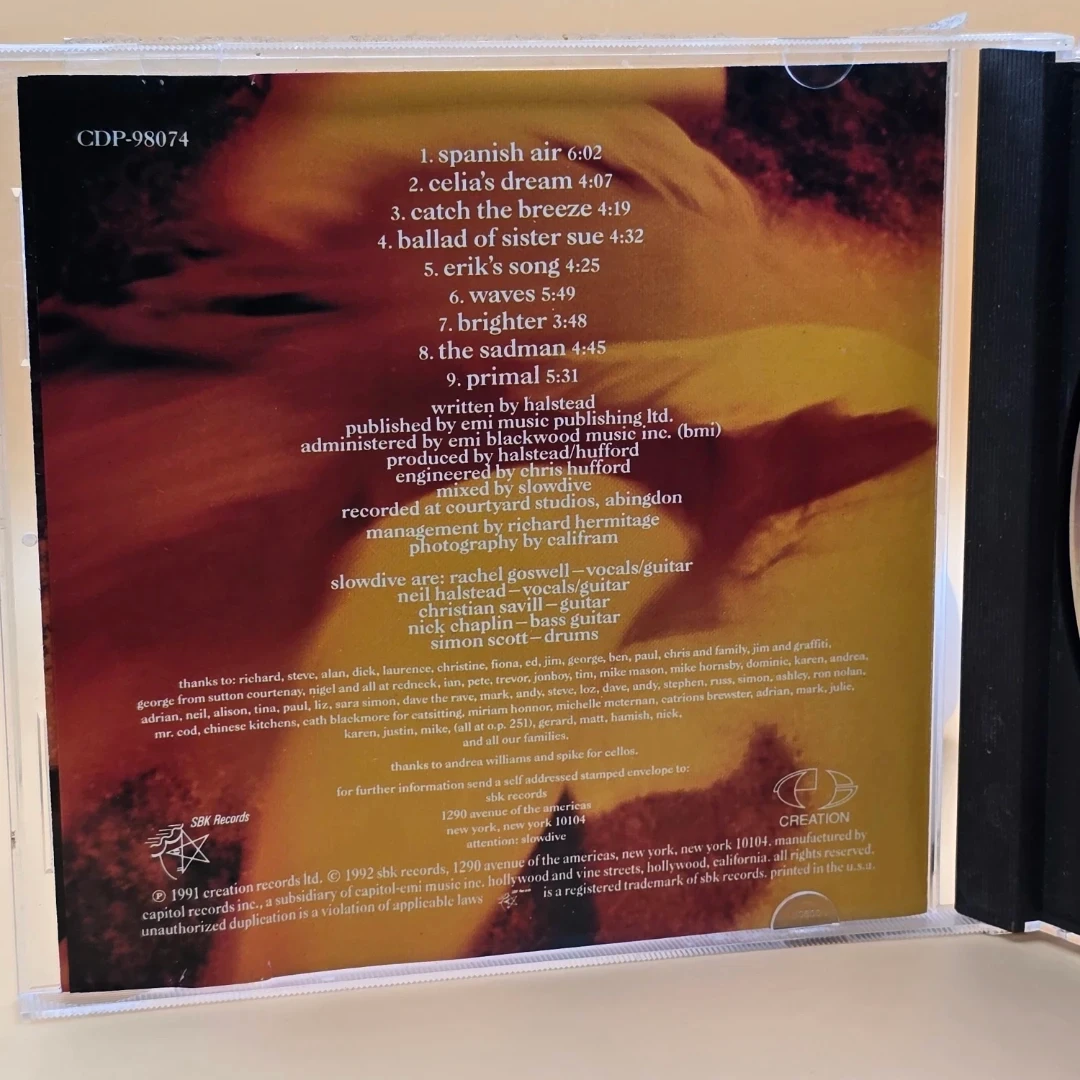 Slowdive - Just for a Day Audio CD - photo 3