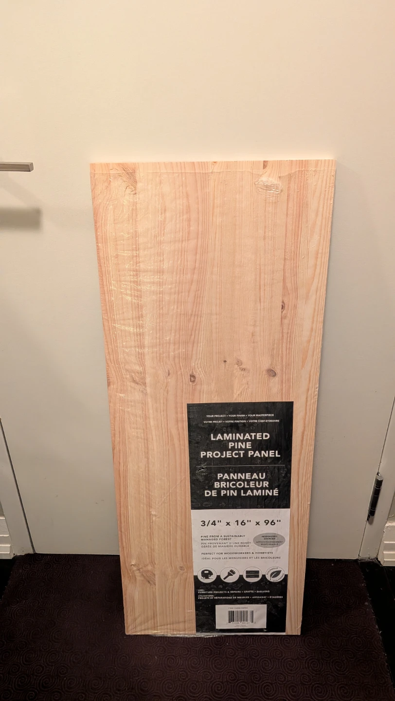 Three Laminated Pine Project Panel 3/4" x 16" x 96"