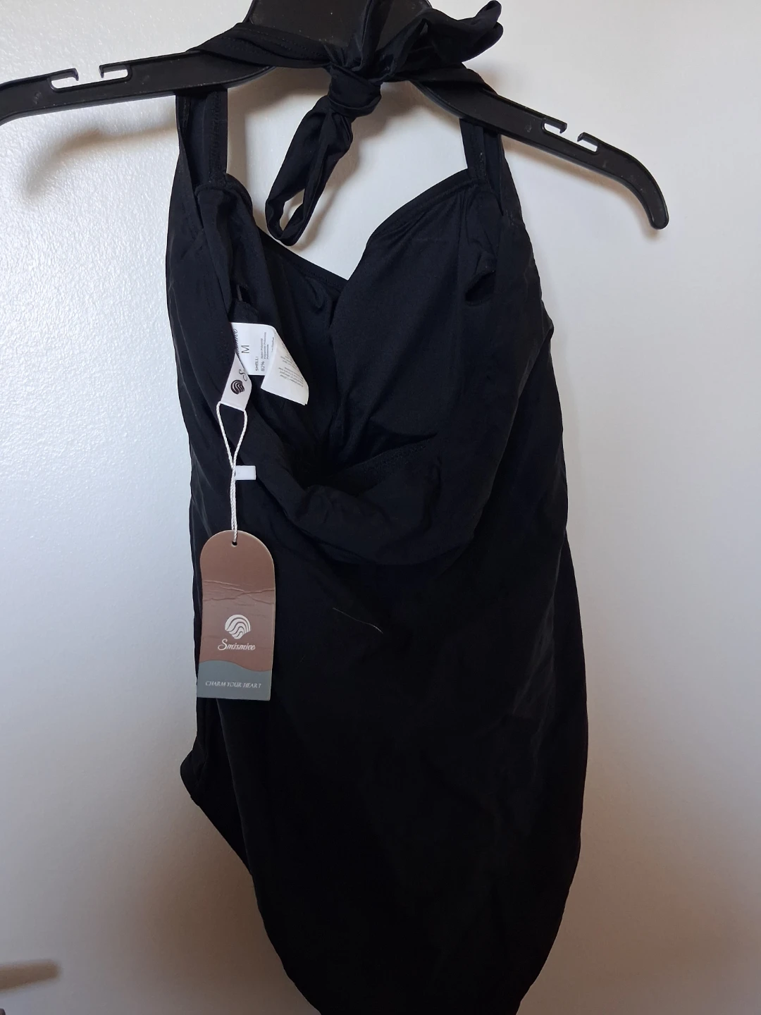 Smismico Black One-Piece Swimsuit Size M