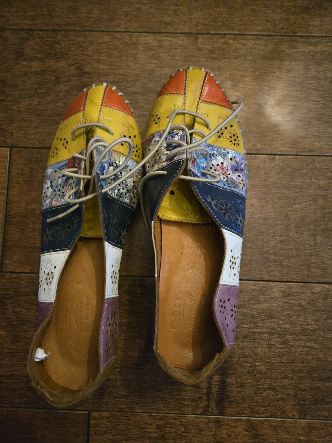 Spring Step Multicolor Leather Shoes