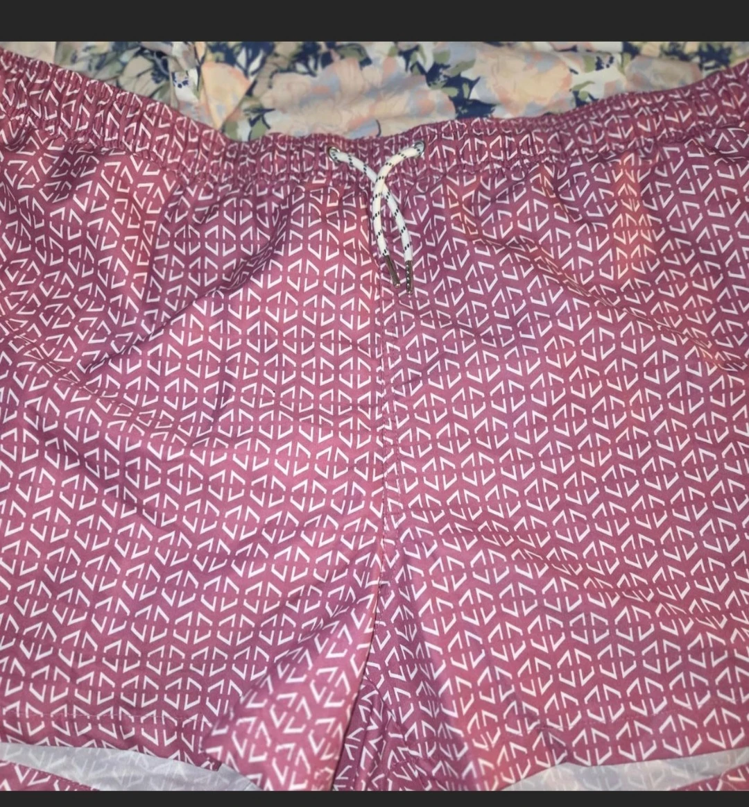 New Look Fuscia Pattern Swimming Shorts in a Men's 4XL - photo 3