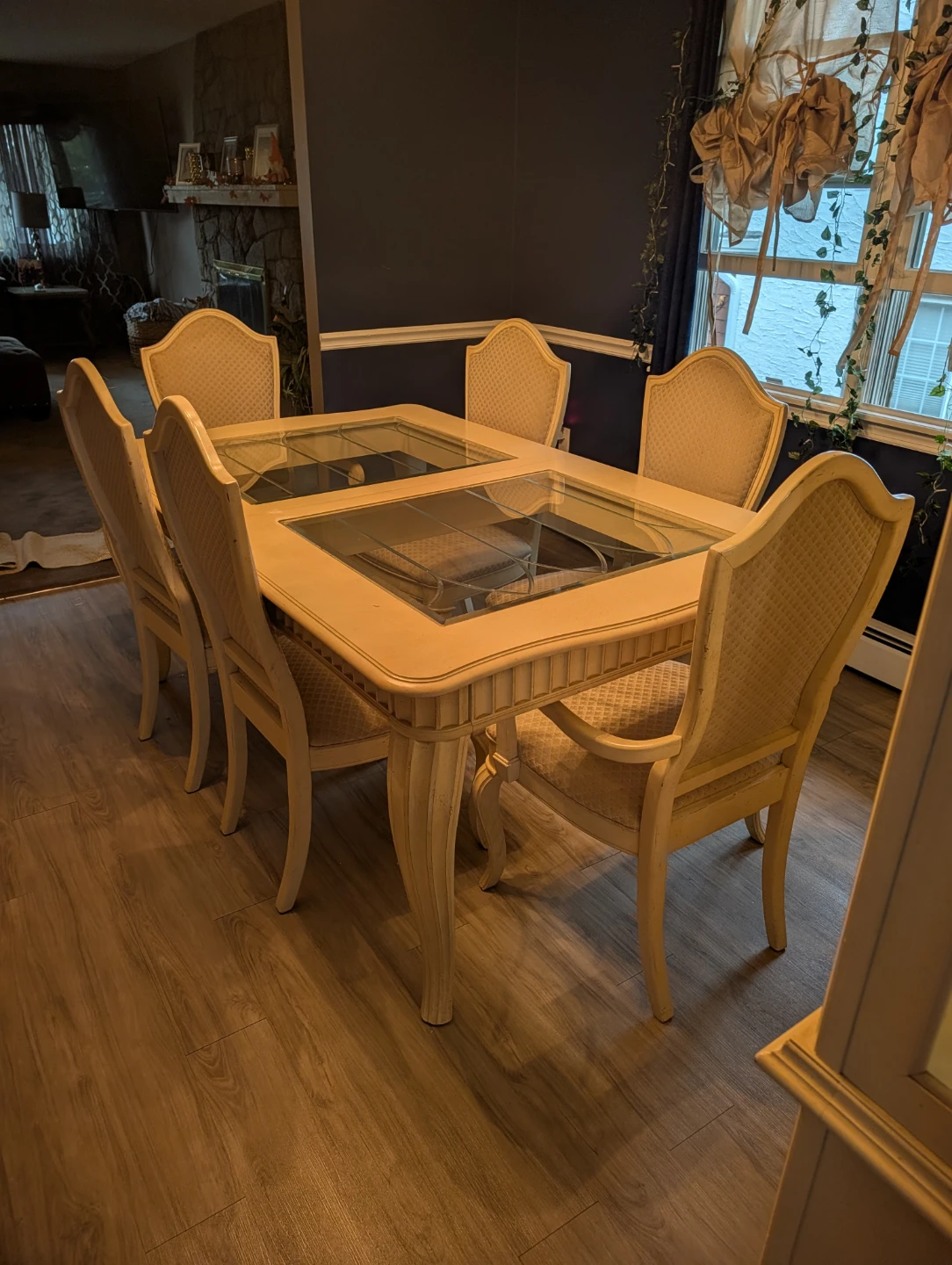Vintage Upholstered Dining Armchair