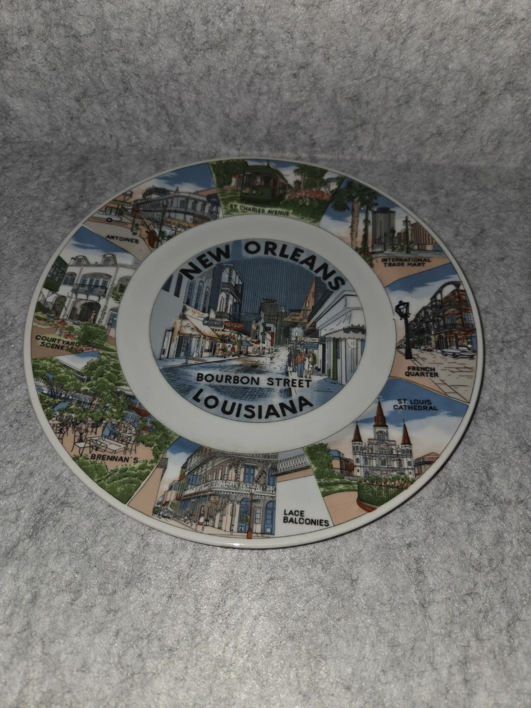 New Orleans Bourbon Street Decorative Plate