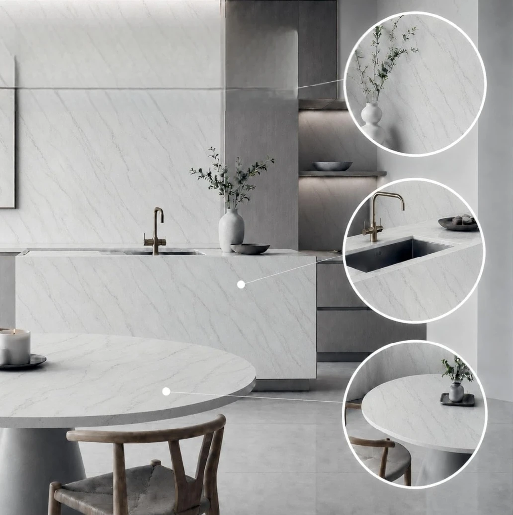 Marble Matte White Peel & Stick Removable Wallpaper 24"×118" - photo 4