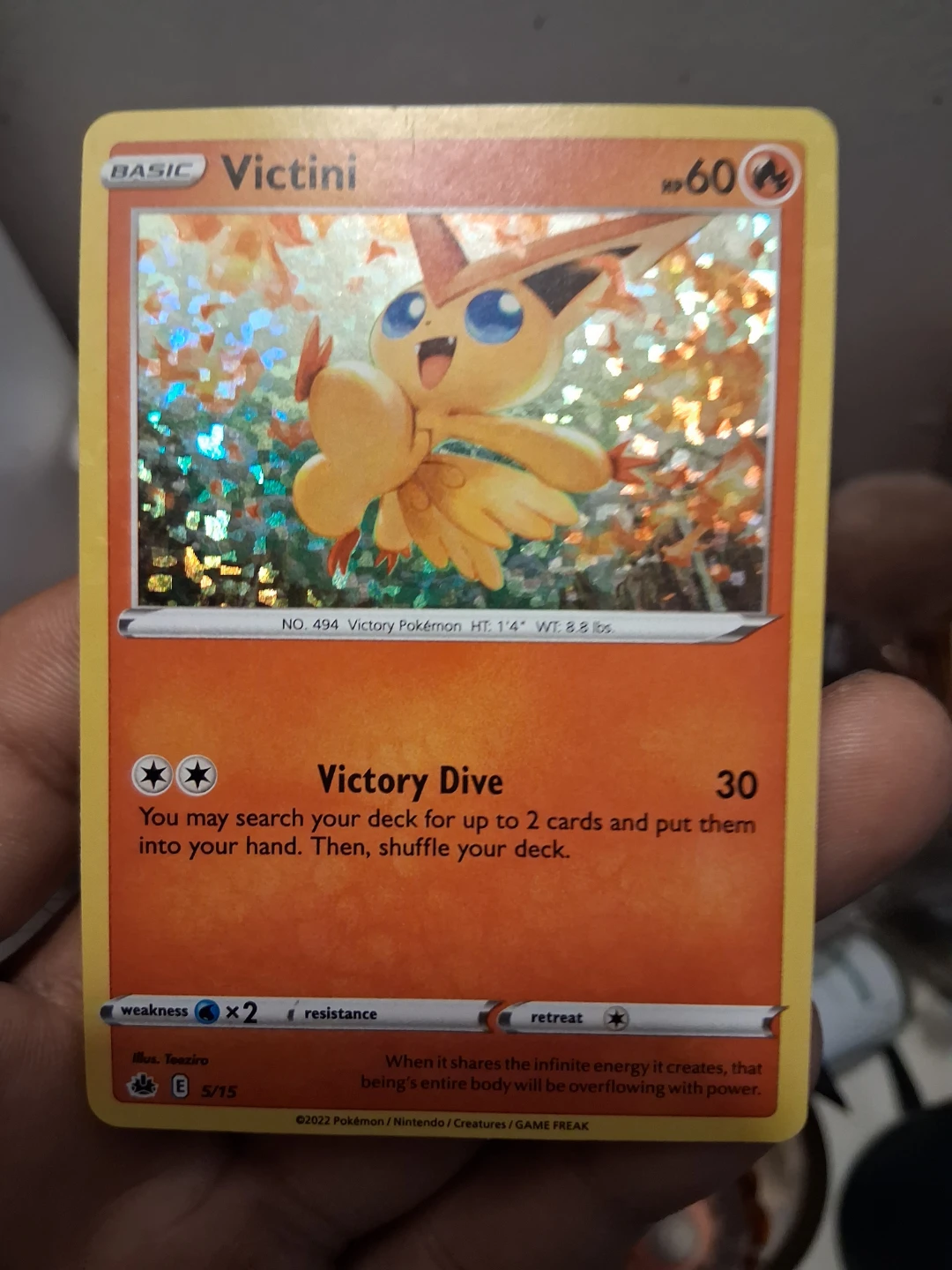Victini Holofoil Pokemon Trading Card