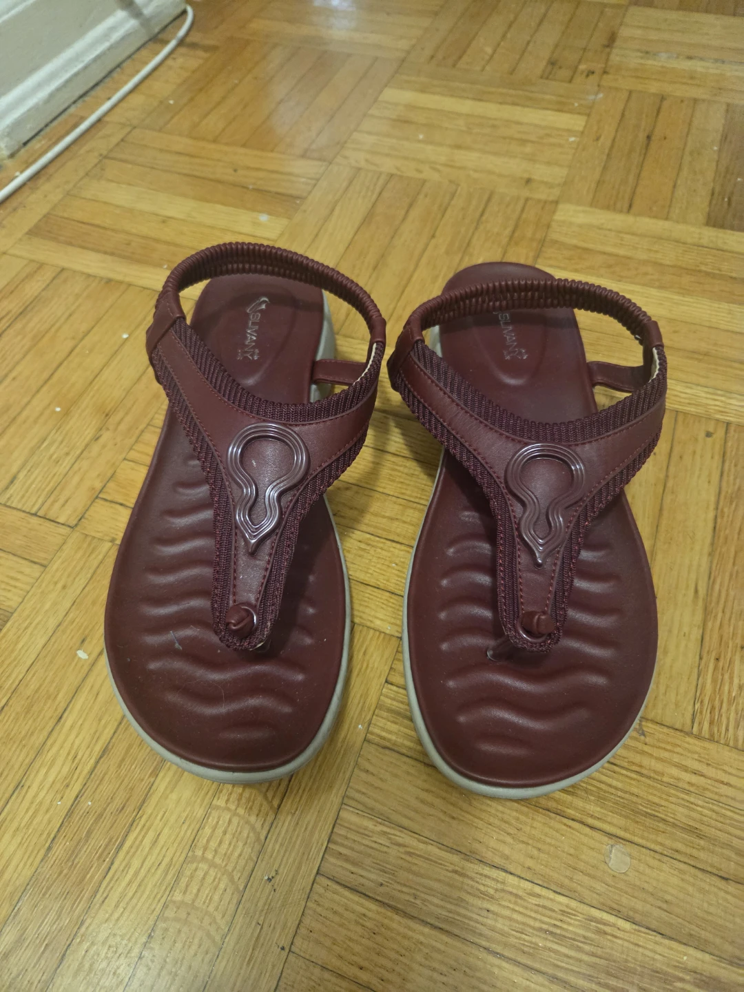 Sulvany Burgundy Sandals Size 40-41