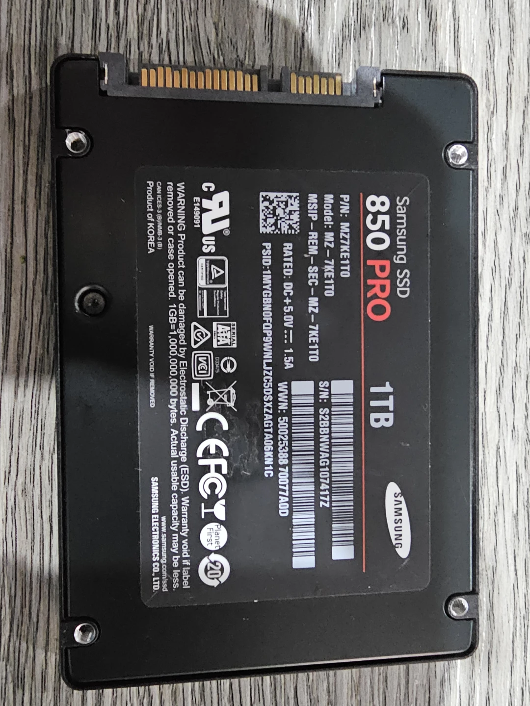 Samsung 850 Pro 1TB SSD - photo 2