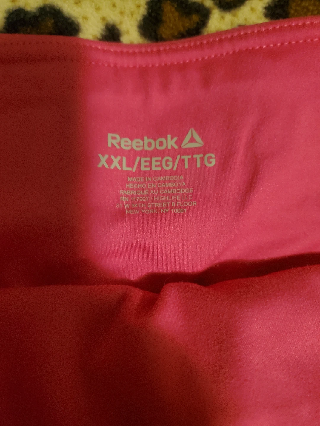 Reebok Pink Crop Leggings XXL - photo 2