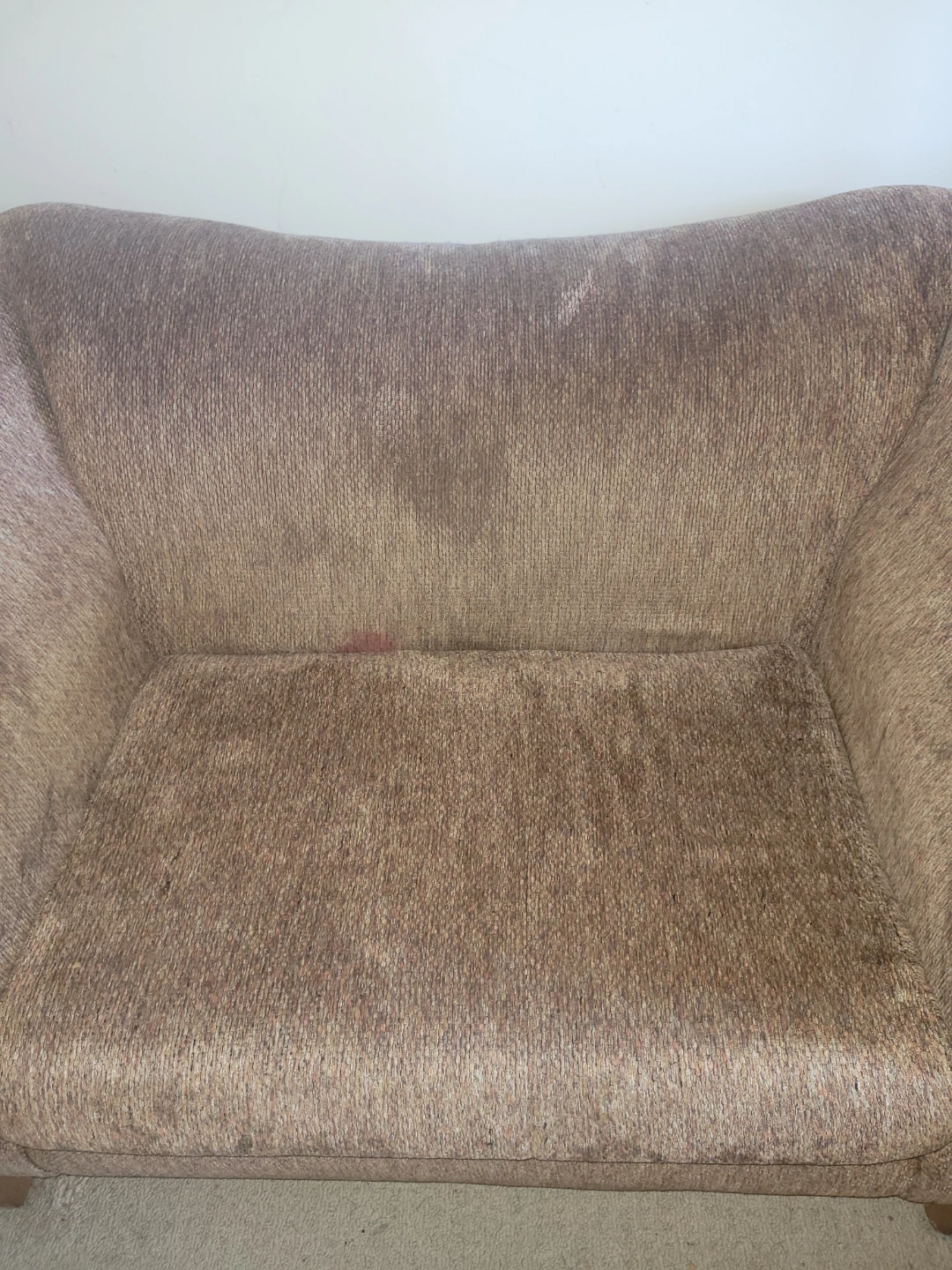 Brown fabric armchair - photo 2