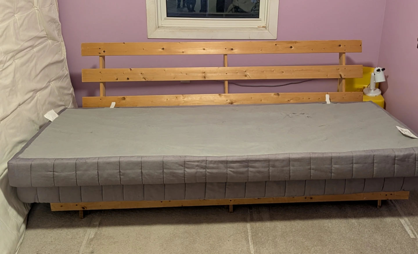 Convertible Sofa Bed with Wooden Frame - photo 3