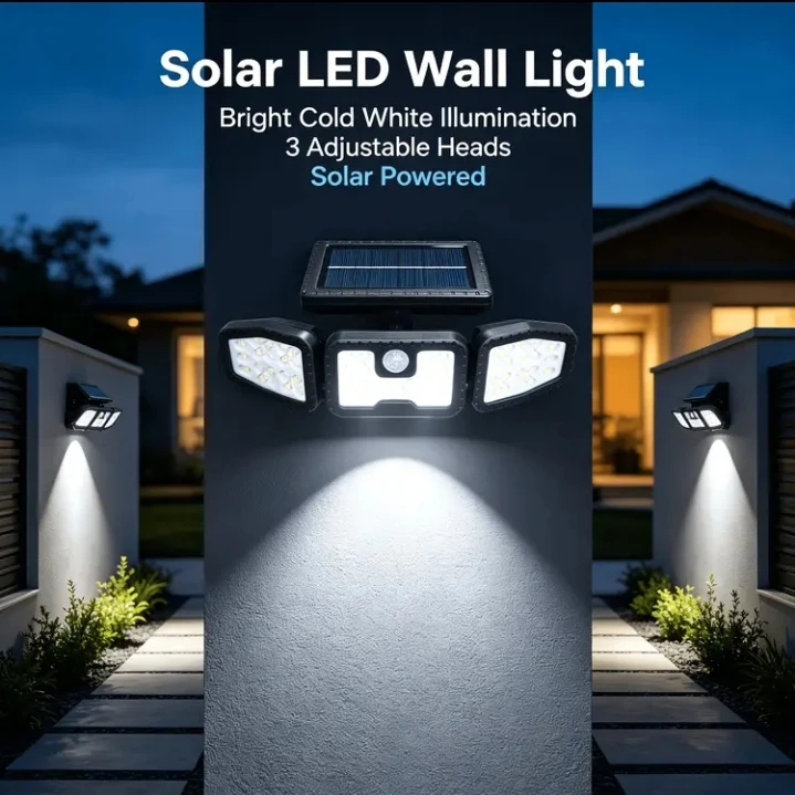 (BRAND NEW) Solar Powered Motion Sensor Security Light - photo 3