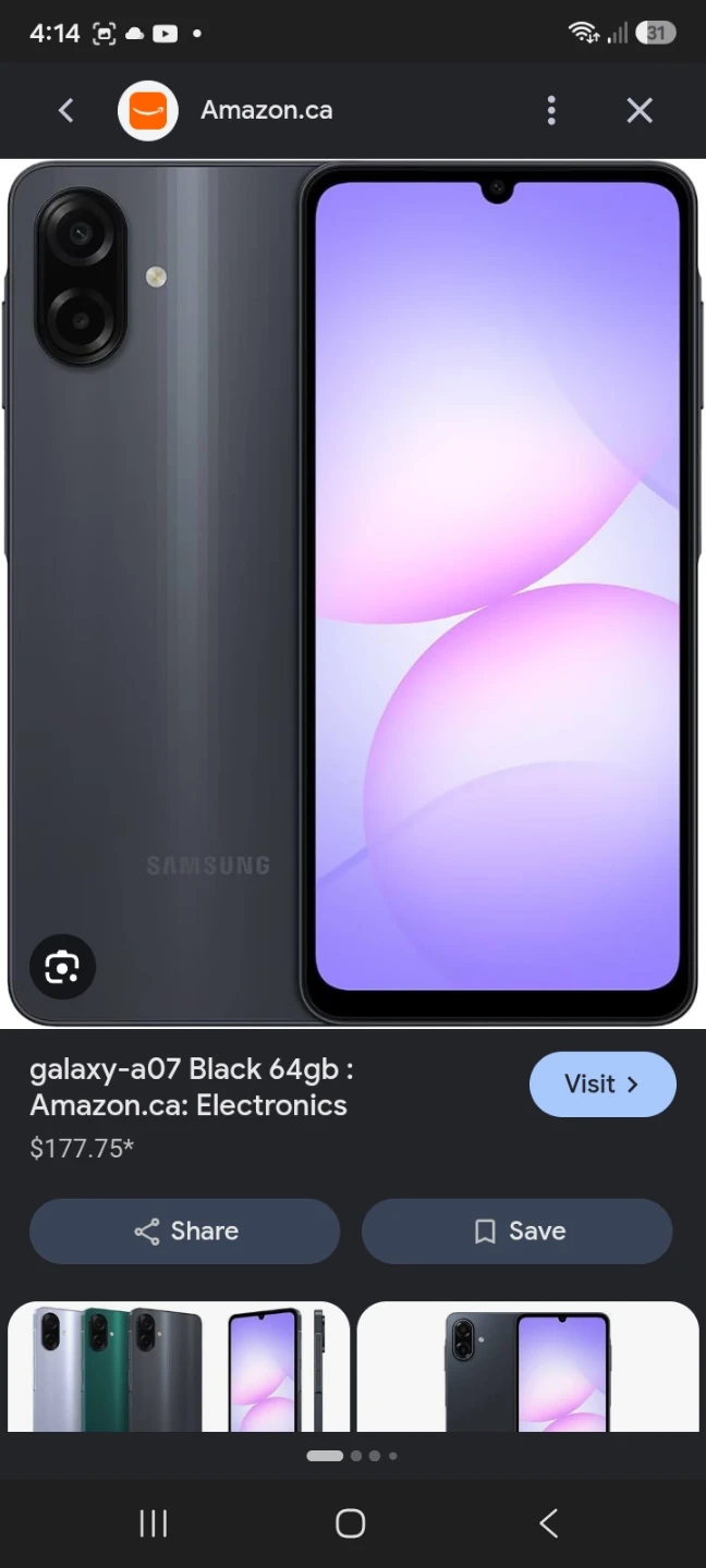 Samsung Galaxy A07 64GB Black