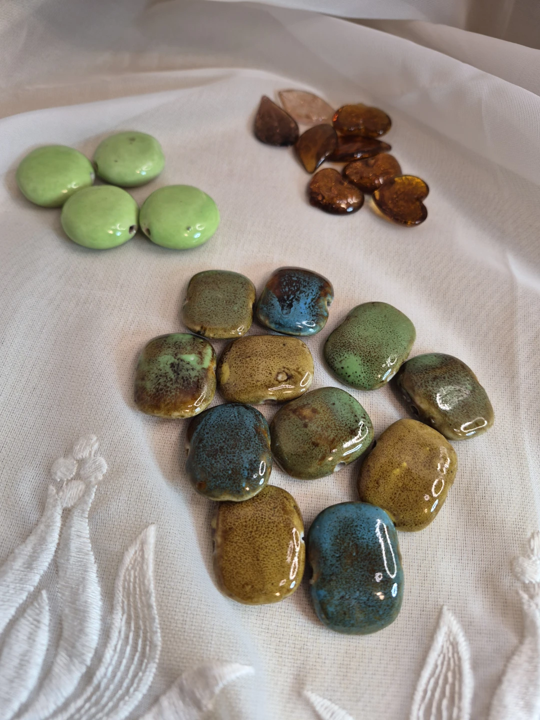 Mix Misc Lot of 23 Large Stone & Glass Beads