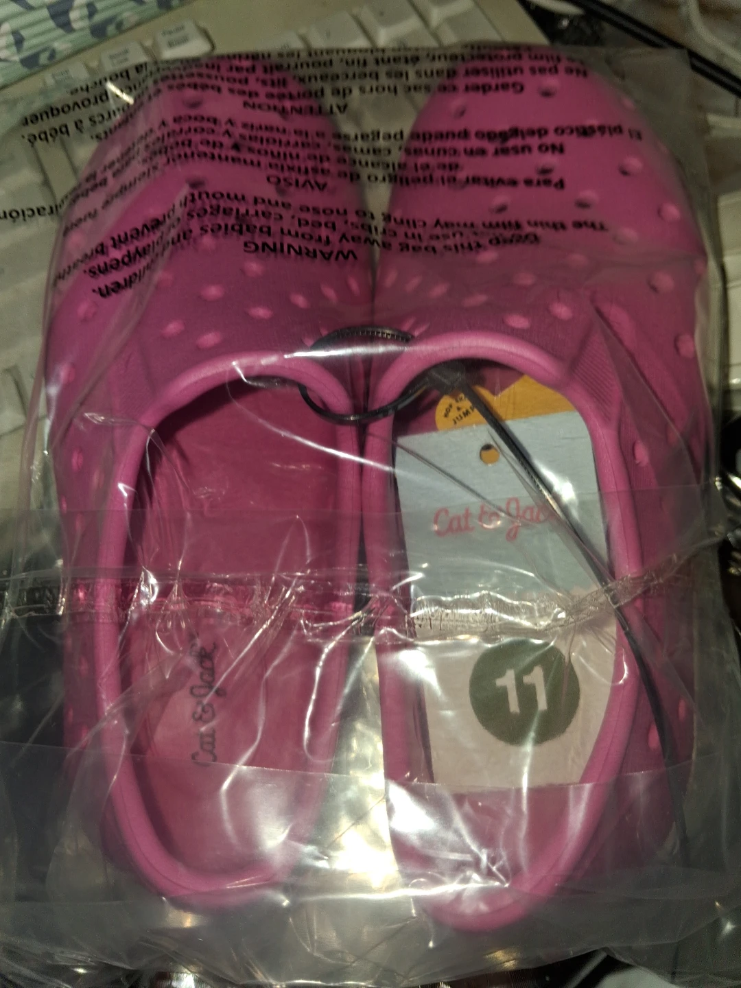 Cat & Jack Pink Slip-on Shoes Size 11 - photo 2