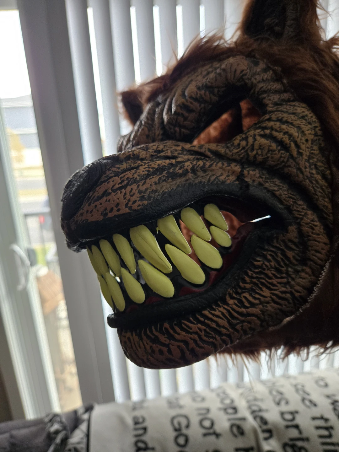 Werewolf Halloween Costume Mask-MOVABLE MOUTH - photo 3
