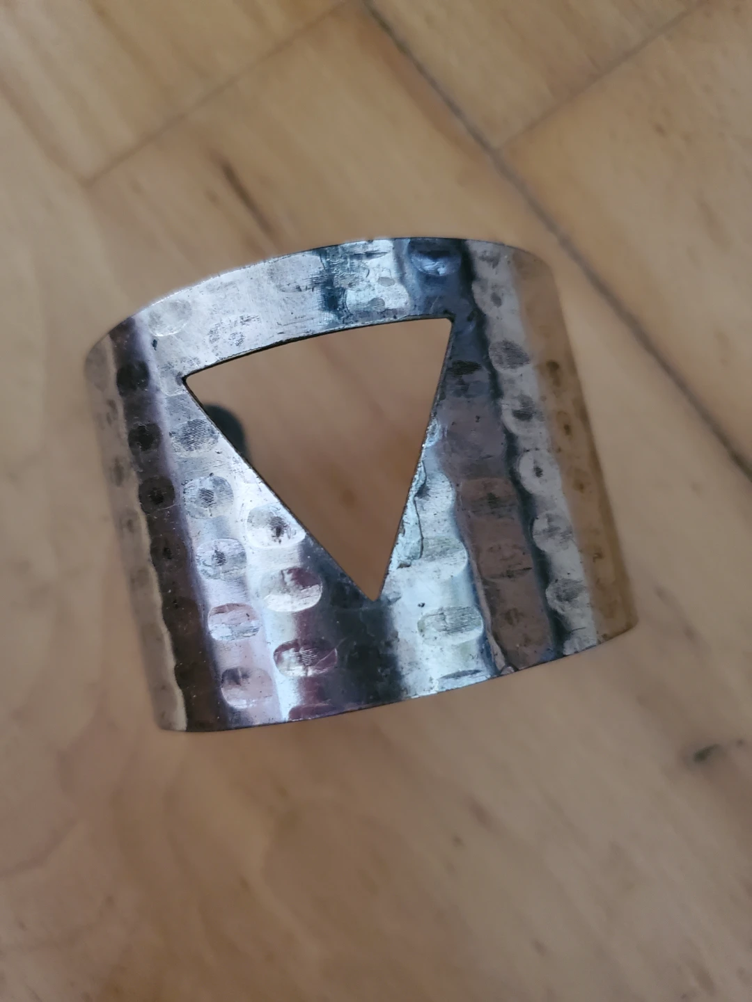 Hammered Metal Cuff Bracelet