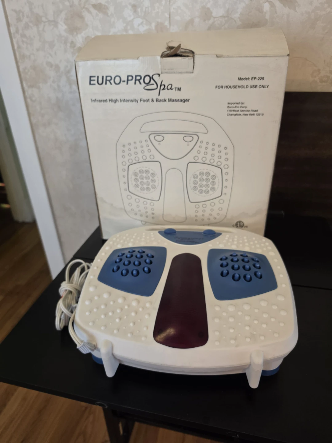 Spa EP-225 Foot & Back Massager with Infrared Heat. Tested. - photo 4
