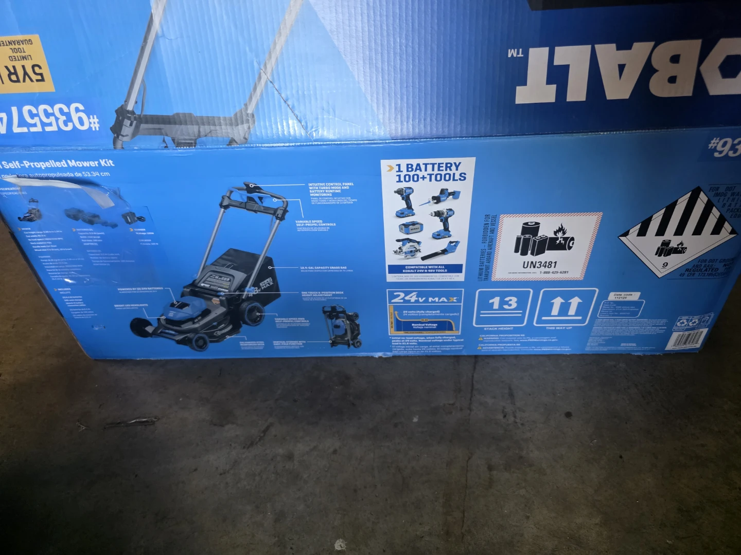 Kobalt 48V Max Self-Propelled Mower Kit