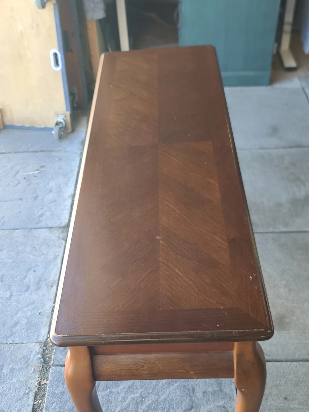 Queen Anne Style Console Table with Two Drawers - photo 5