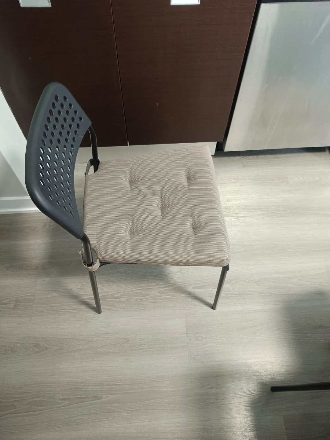 Modern Grey Padded Dining Chair