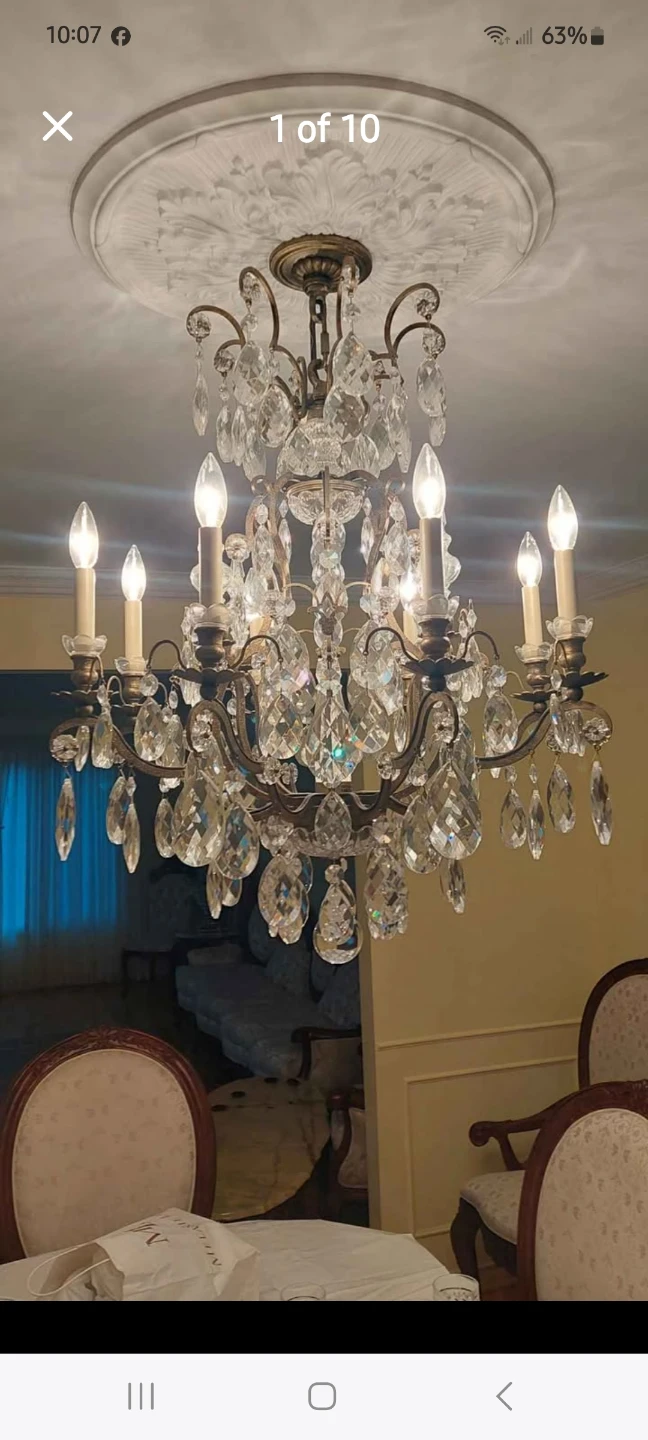 Vintage Style Crystal Chandelier