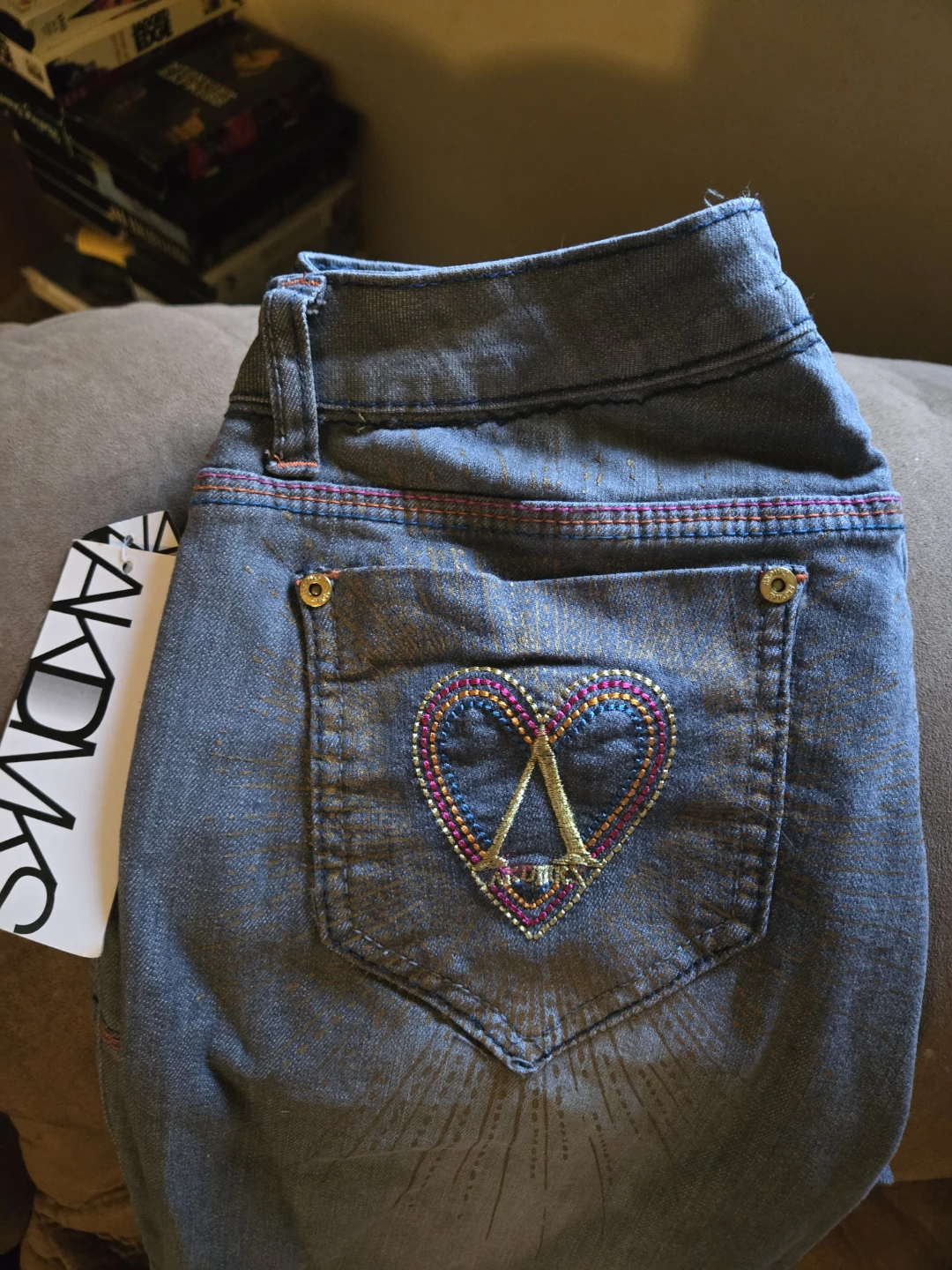 Akdmks Jeans with Heart Detail