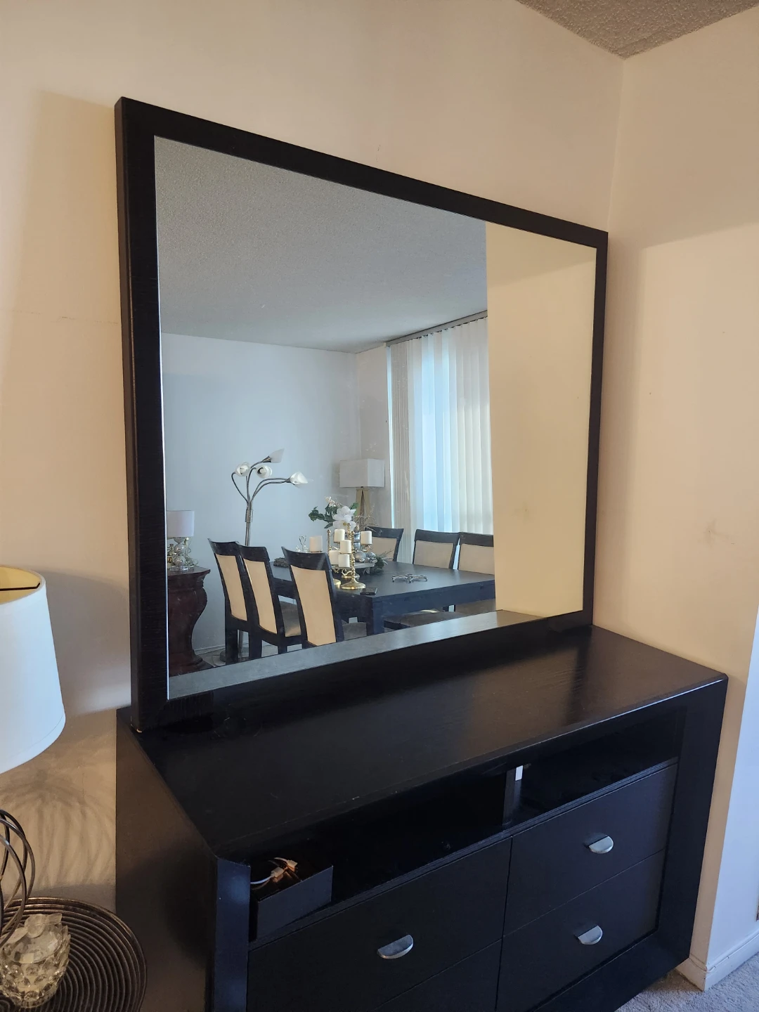 Large Black Wall Mirror - photo 3
