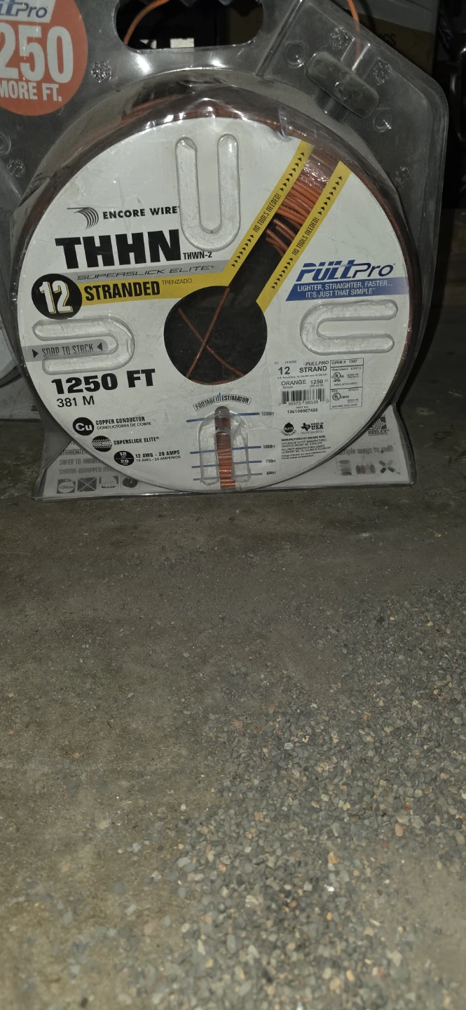 Encore Wire PullPro THHN Stranded Wire 1250ft
